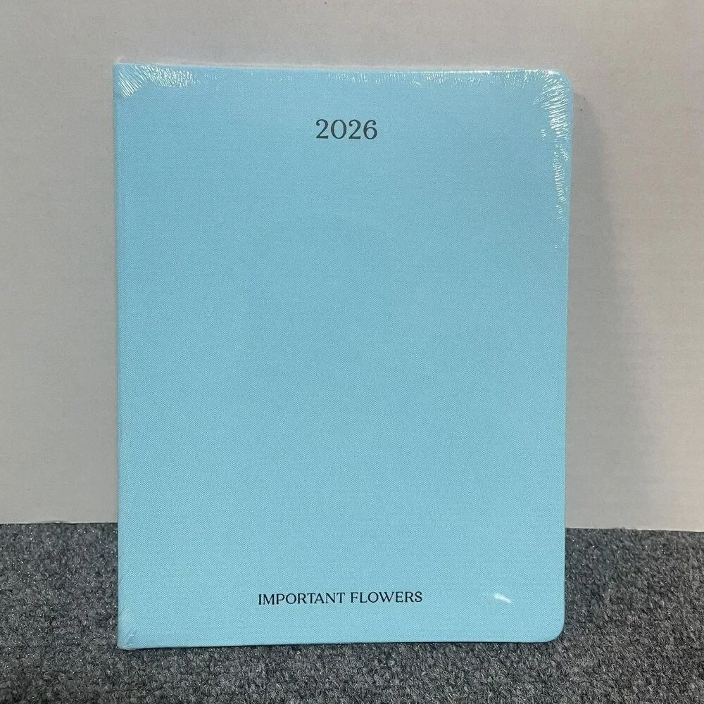 The Important Flowers Planner 2026 Sofia Coppola Linen Diary Journal Notebook